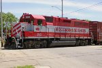 WSOR 3801 crosses Baldwin St. with a five-car L465 from Middleton